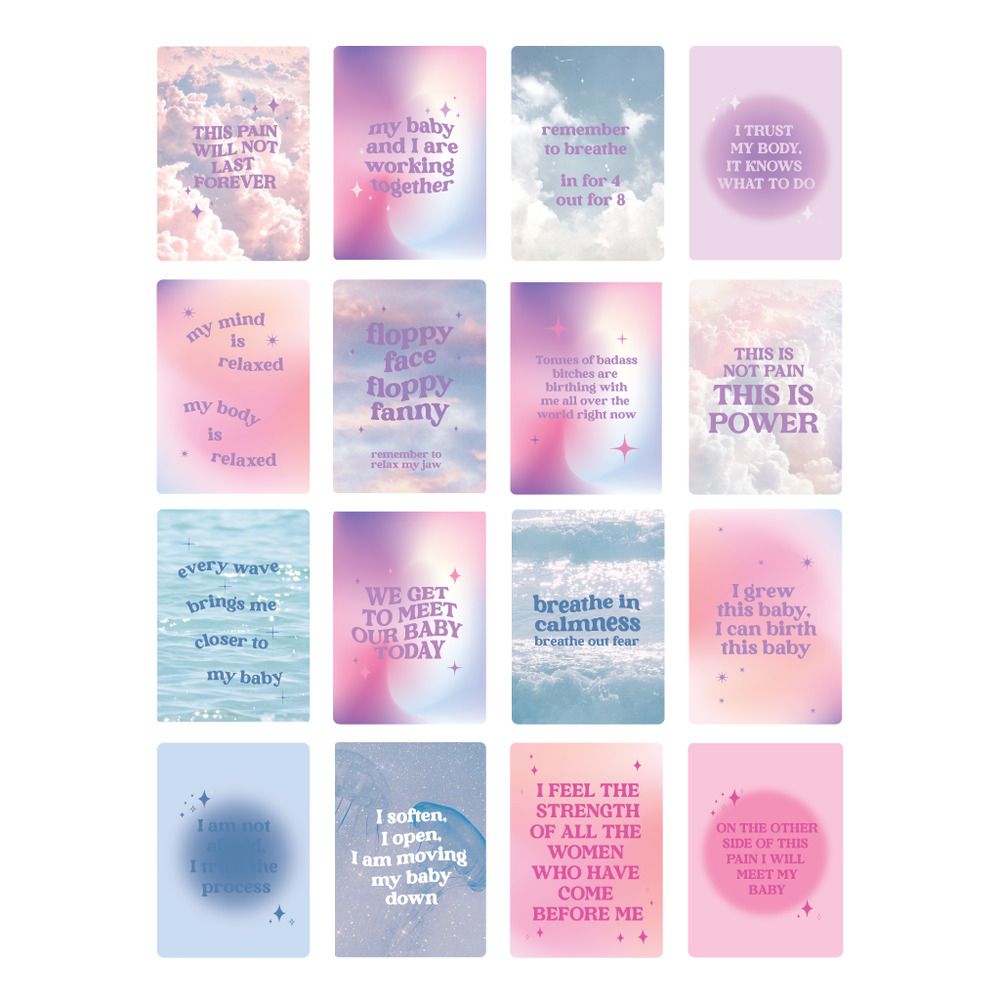 Viva La Vulva Birth Affirmation Cards A6 16pk