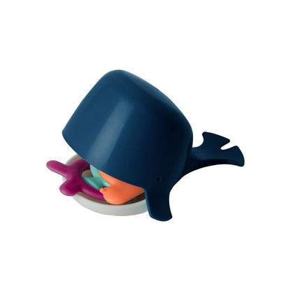Boon Chomp Hungry Whale Bath Toy - Navy