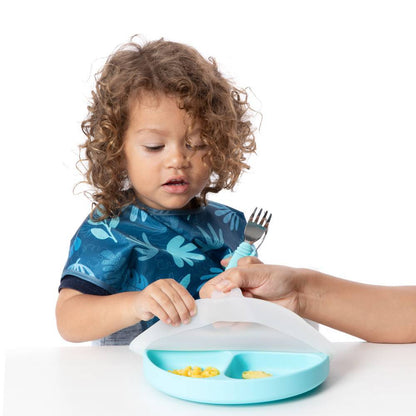 Bumkins Silicone Grip Dish + Lid