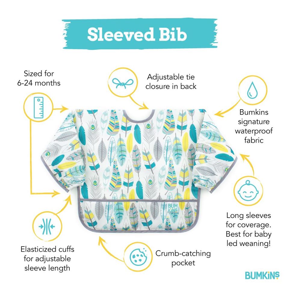 Bumkins Waterproof Sleeved Bib