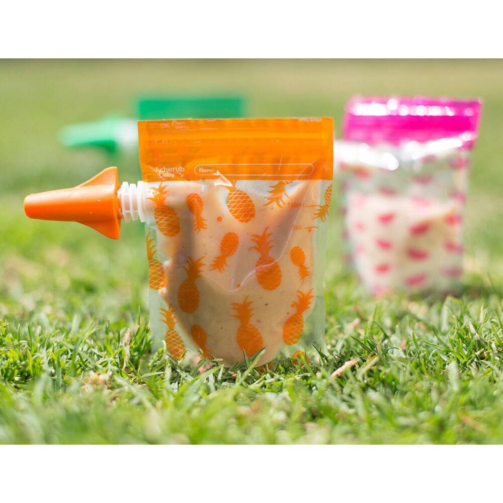 Cherub Baby On The Go Food Pouches 10pk