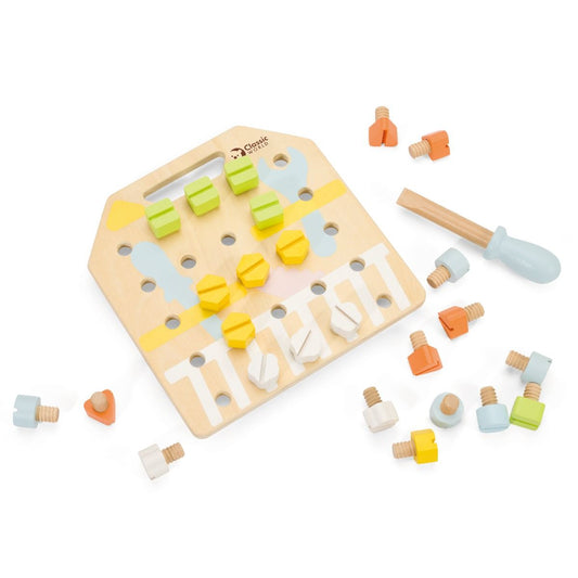 Classic World Kids Wooden Screw Board