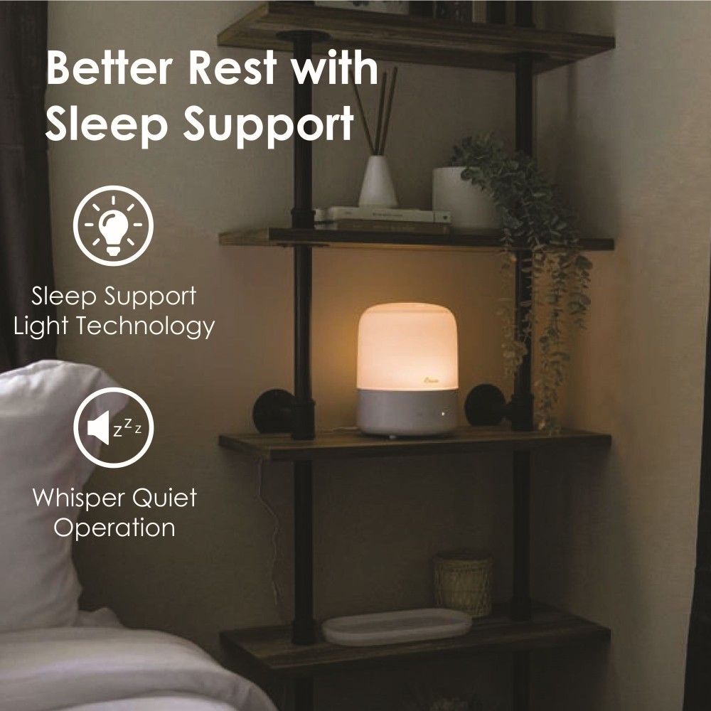 Crane 3 in 1 Cool Mist Humidifier with Aroma Diffuser &amp; Sleep Support Light