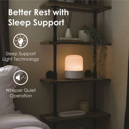 Crane 3 in 1 Cool Mist Humidifier with Aroma Diffuser &amp; Sleep Support Light