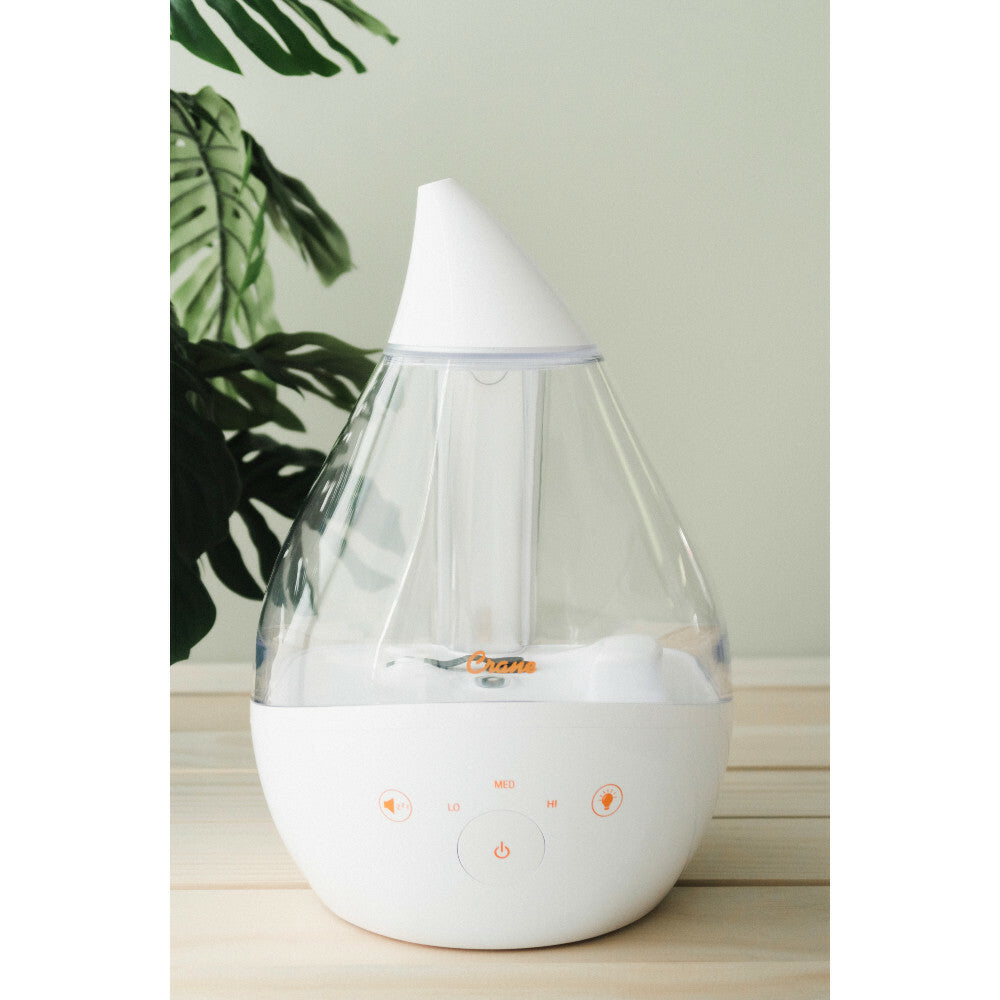 Crane 4 in 1 Top Fill Drop Humidifier w/ Sound Machine