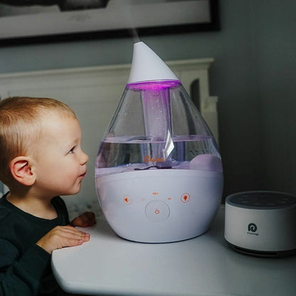 Crane 4 in 1 Top Fill Drop Humidifier w/ Sound Machine