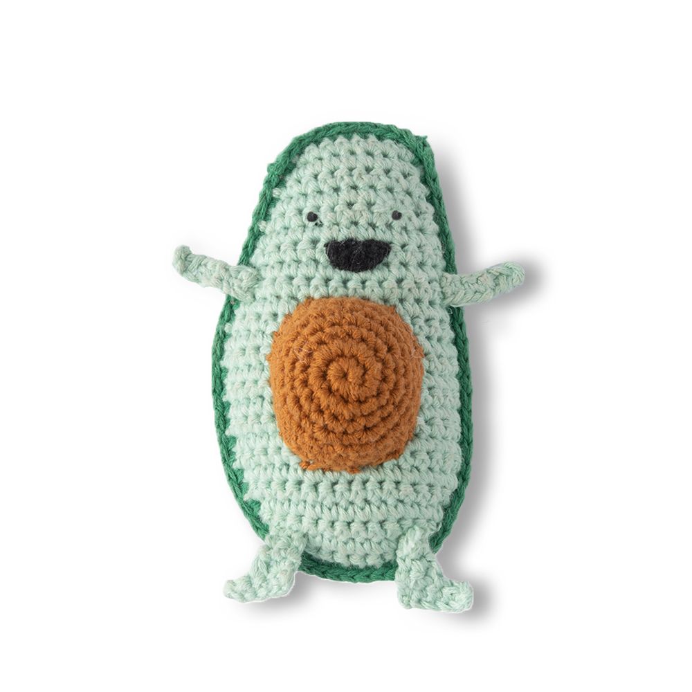 Weegoamigo Crochet Rattle Anthony Avocado