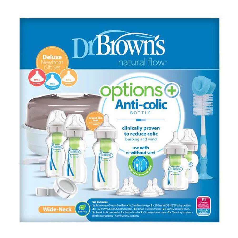 Dr Brown's Deluxe Newborn Wide Neck Gift Set