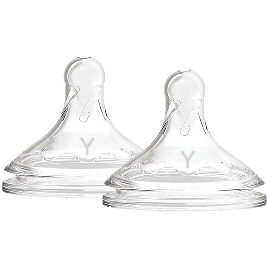 Dr Brown's Wide Neck Silicone Y-Cut Options+ Teat 2pk