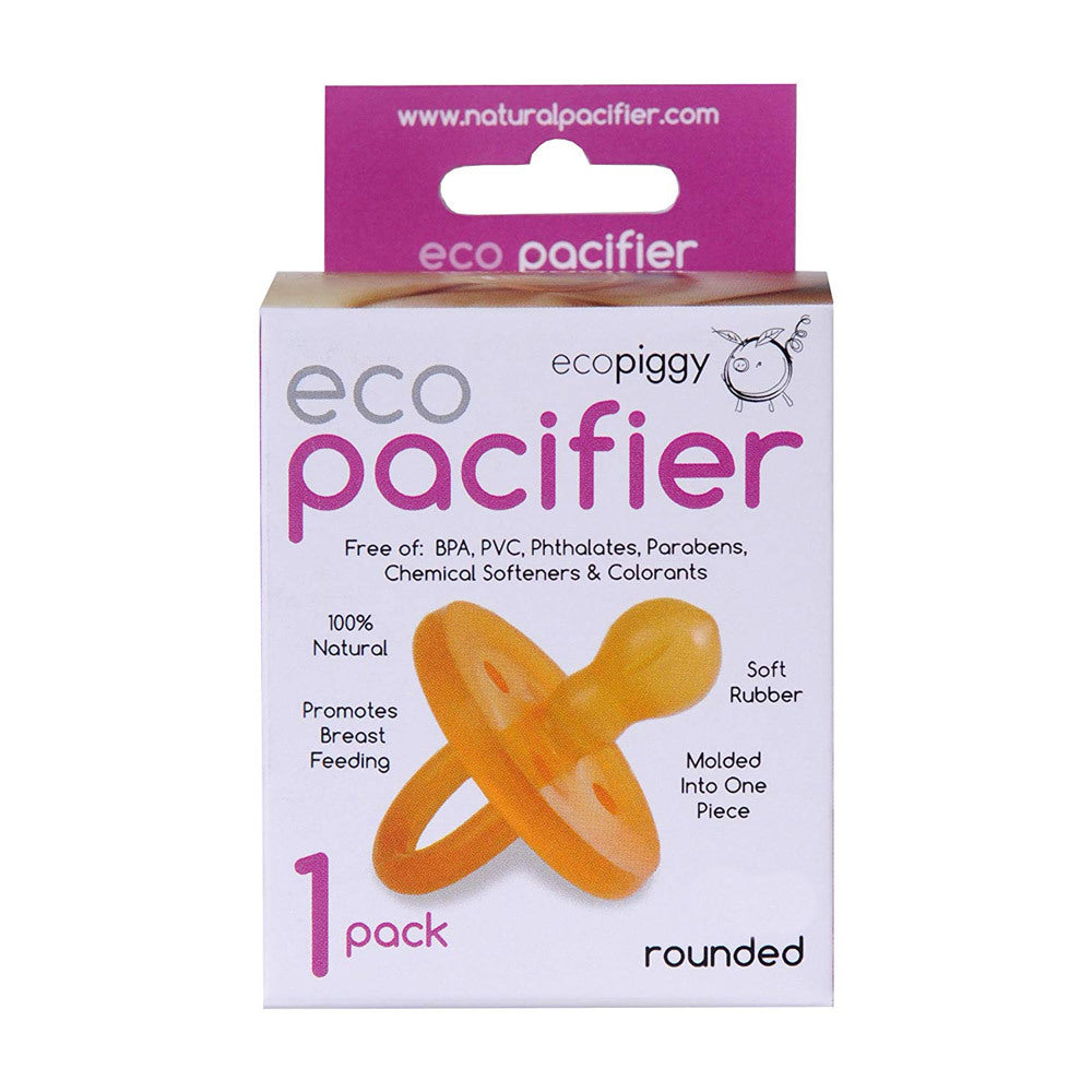 EcoPiggy EcoPacifier Rounded 1pk