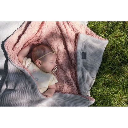 Edwards &amp; Co Sherpa Fleece Stroller Blanket
