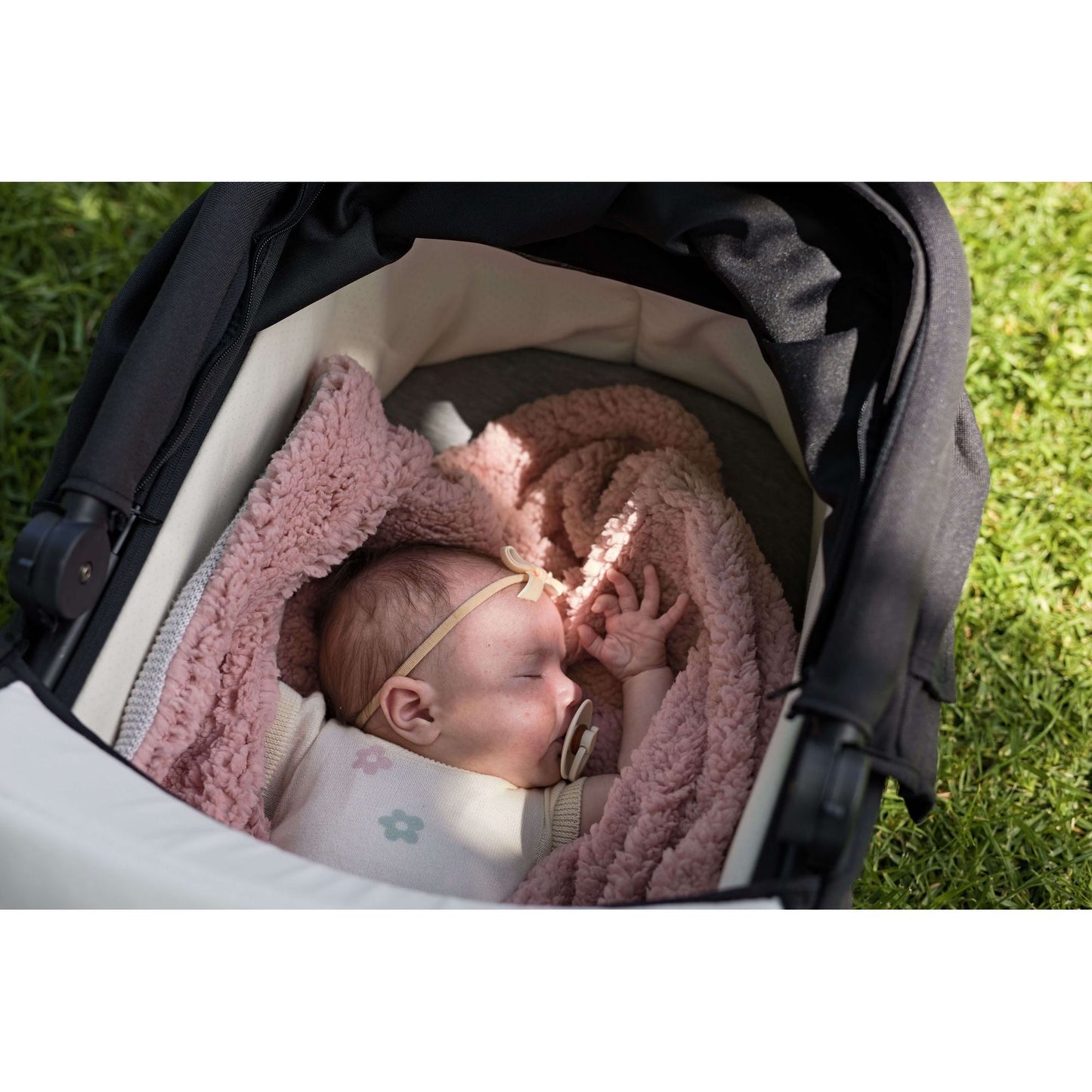 Edwards &amp; Co Sherpa Fleece Stroller Blanket