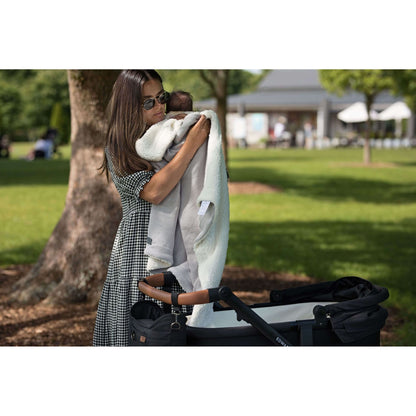 Edwards &amp; Co Sherpa Fleece Stroller Blanket