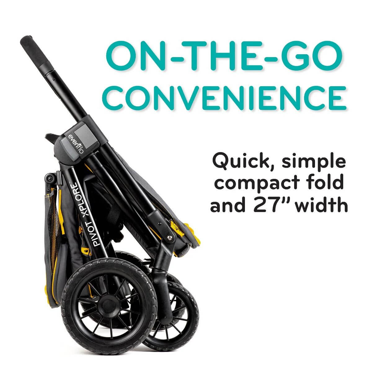 evenflo pivot xplore folded dimensions Evenflo Pivot Xplore All-Terrain Stroller Wagon – Baby On The Move