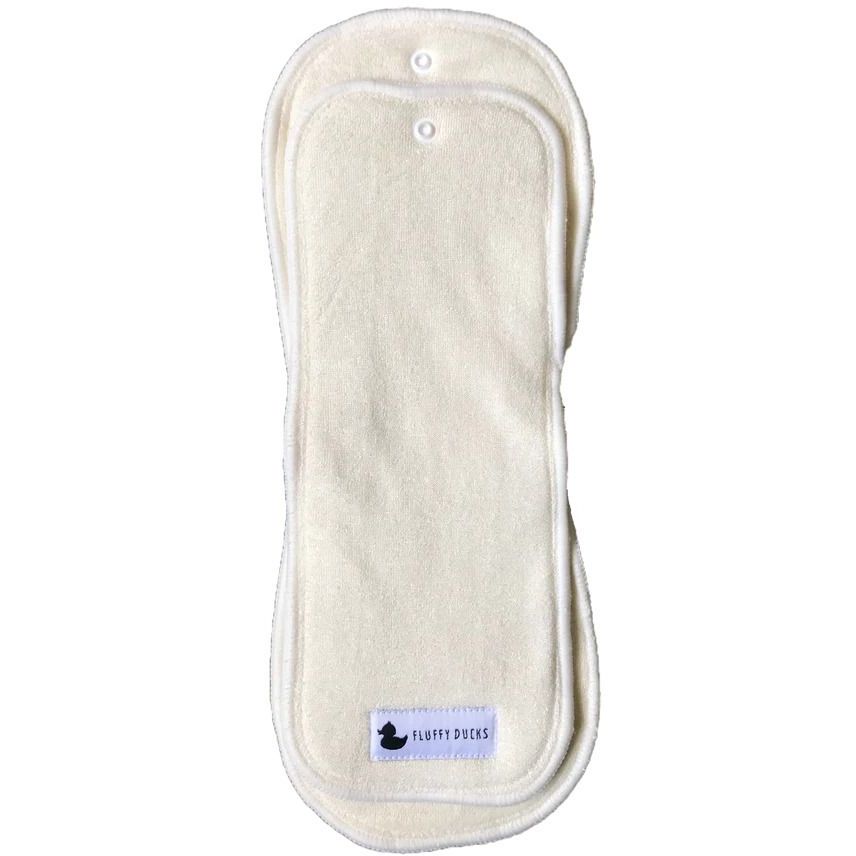 Fluffy Ducks Bamboo Nappy Inserts 2pk