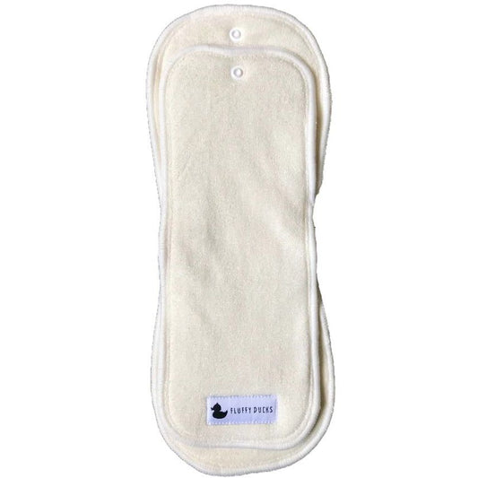 Fluffy Ducks Bamboo Nappy Inserts 2pk
