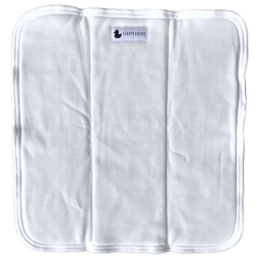 Fluffy Ducks Bamboo Cotton Tri-Fold Nappy Insert