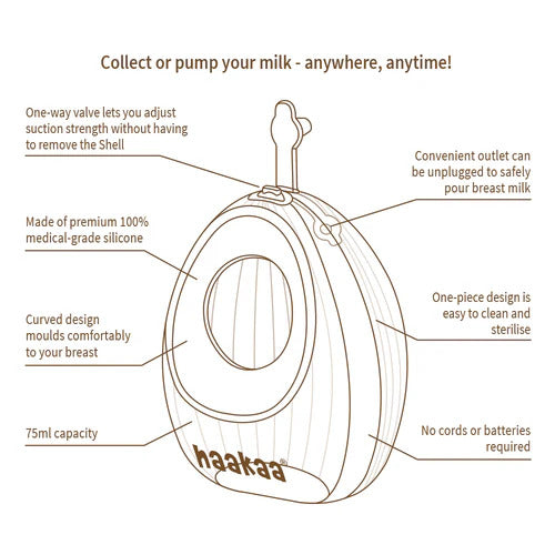 Haakaa Shell Wearable Silicone Pump