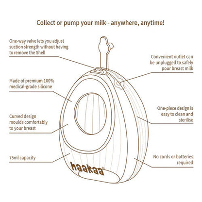 Haakaa Shell Wearable Silicone Pump
