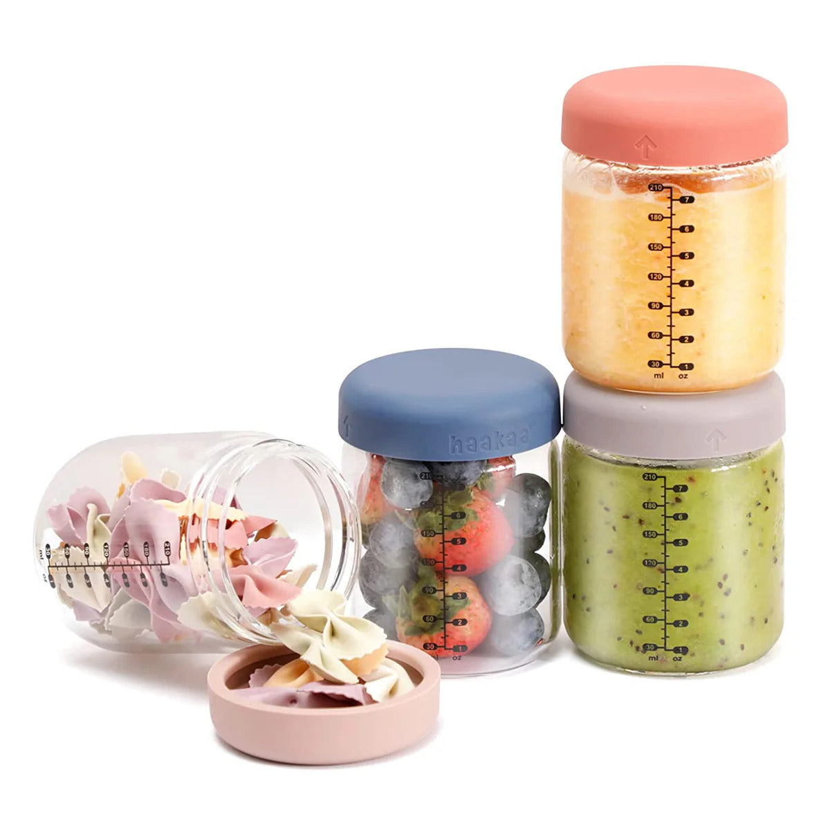 Haakaa Sealed Glass Jar Storage Set 210ml