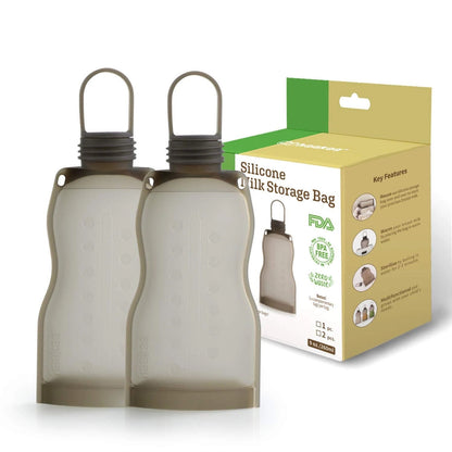 Haakaa Silicone Milk Storage Bag (9oz./260ml) - 2pk
