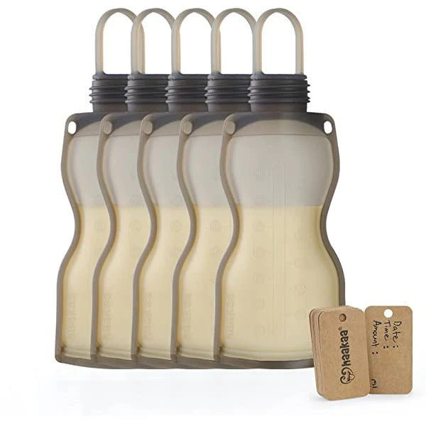 Haakaa Silicone Milk Storage Bag (9oz./260ml) - 5pk