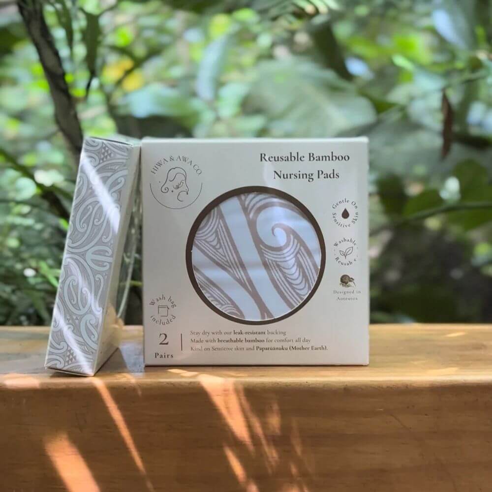 Hiwa & Awa Co Reusable Bamboo Nursing Pads