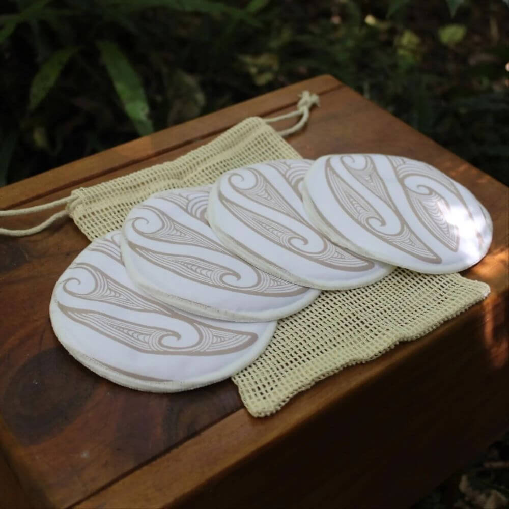 Hiwa & Awa Co Reusable Bamboo Nursing Pads