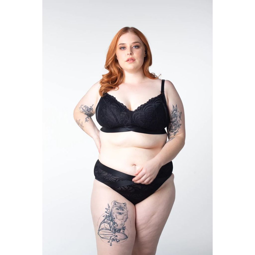 Hotmilk Warrior Soft Cup Nursing Bra - Black - Clearance