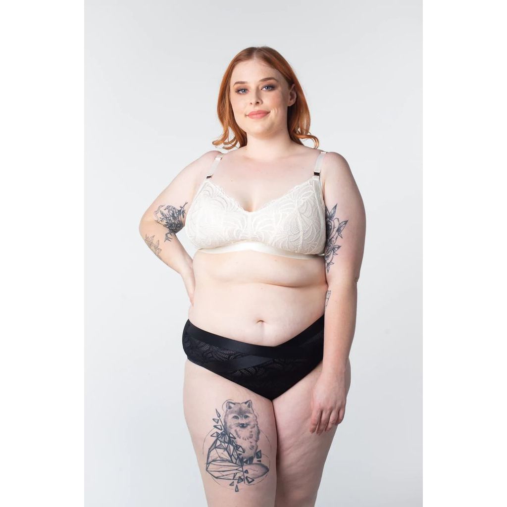 Hotmilk Warrior Soft Cup Nursing Bra - Ivory - Clearance