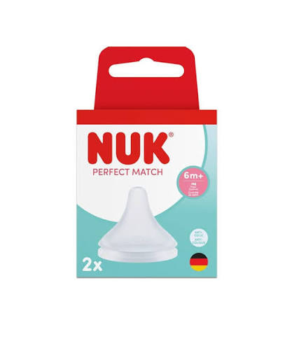NUK Perfect Match Silicone Teats - 2pk