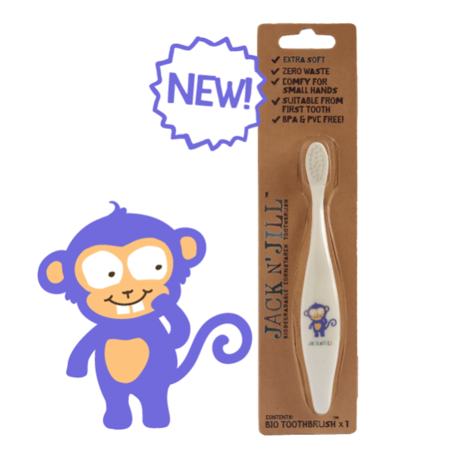 Jack N Jill Biodegradable Toothbrush
