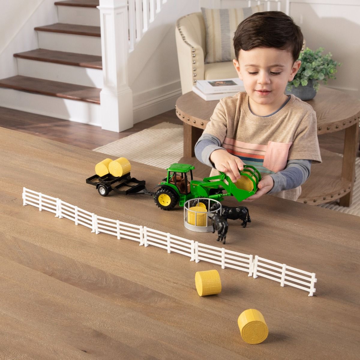 John Deere 1:32 Hay Farm Set