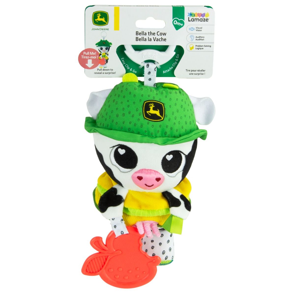 Lamaze &amp; John Deere Co-brand Bella the Cow Clip &amp; Go