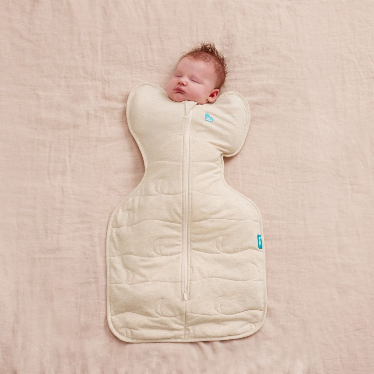 Love To Dream Swaddle Up™ Extra Warm 3.5 TOG - Blush Heart Oatmeal