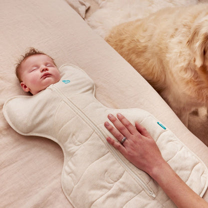 Love To Dream Swaddle Up™ Extra Warm 3.5 TOG - Blush Heart Oatmeal