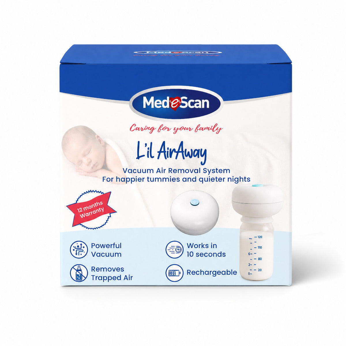 Medescan L'il AirAway Milk Air Remover for Gas Relief