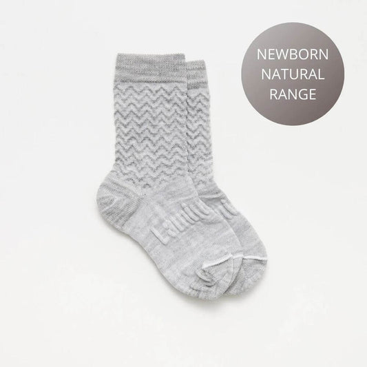 Lamington Baby Merino Wool Crew Socks - Bunny