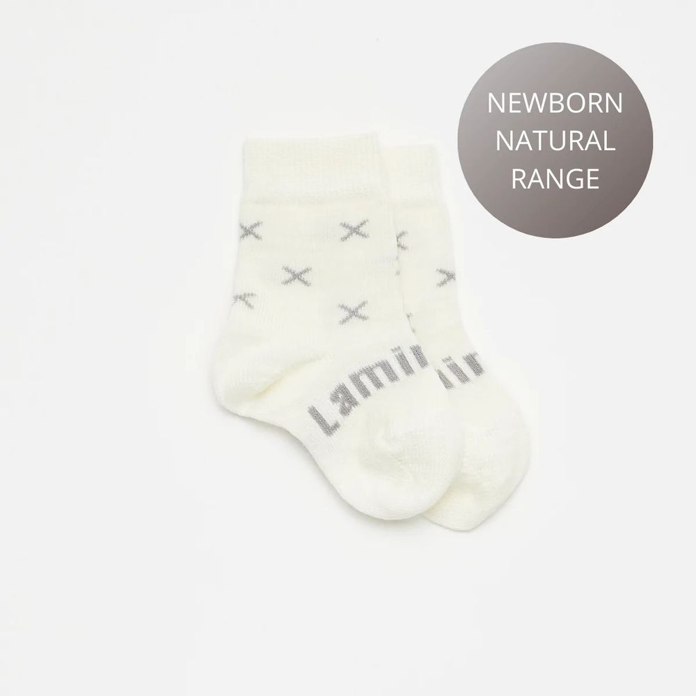 Lamington Baby Merino Wool Crew Socks - Fox