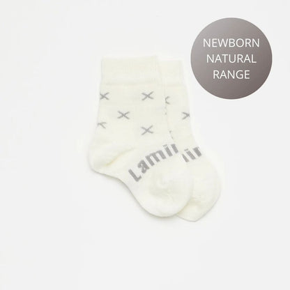 Lamington Baby Merino Wool Crew Socks - Fox