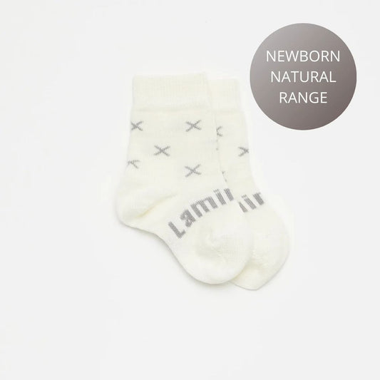 Lamington Baby Merino Wool Crew Socks - Fox