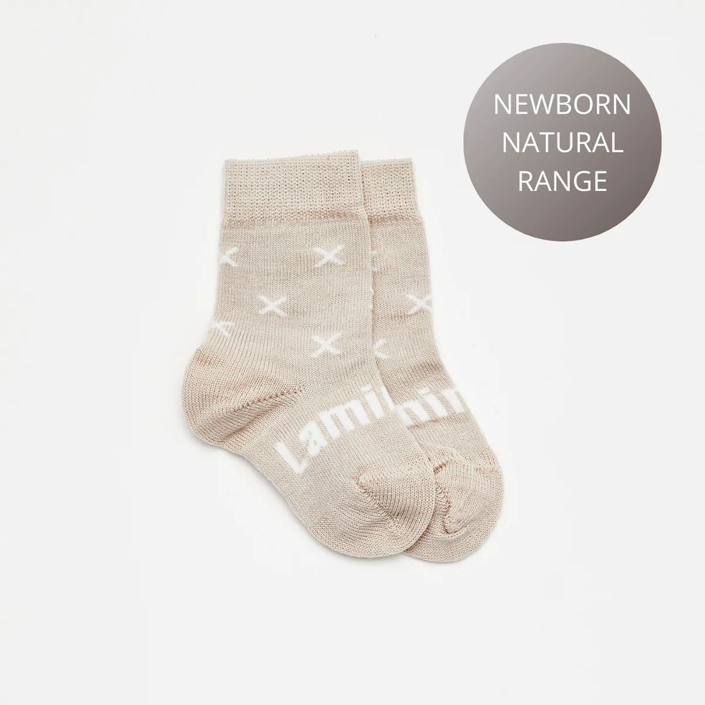 Lamington Baby Merino Wool Crew Socks - Ted