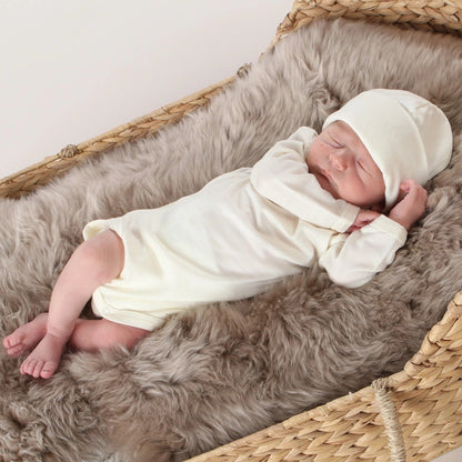 Little Bee Merino Bodysuit - Cream