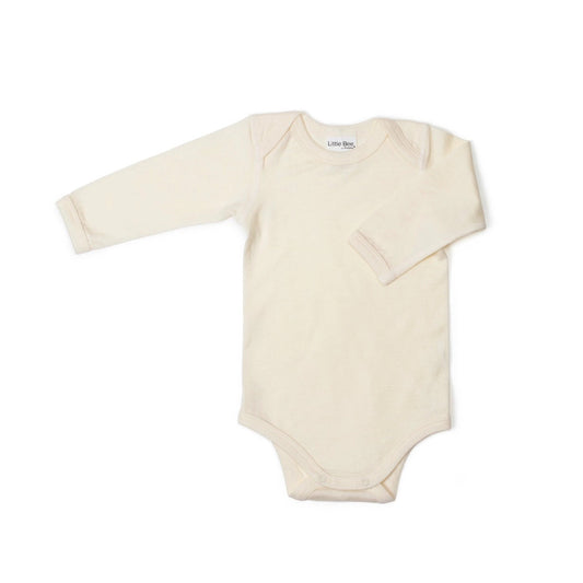 Little Bee Merino Bodysuit - Cream