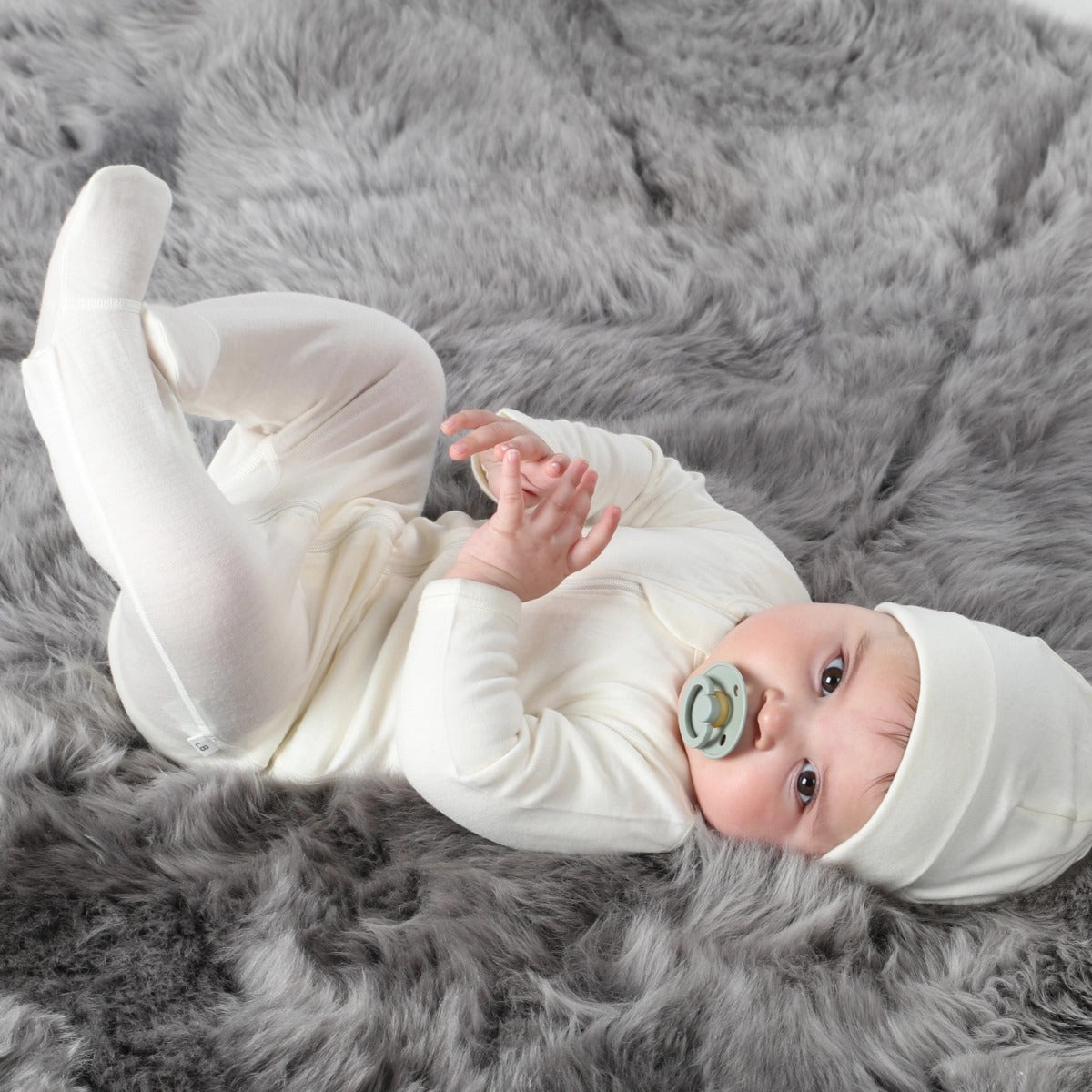 Little Bee Merino Zip Babygrow