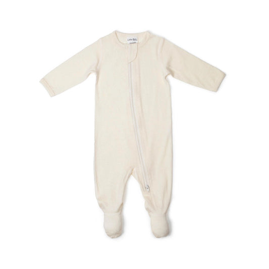 Little Bee Merino Zip Babygrow