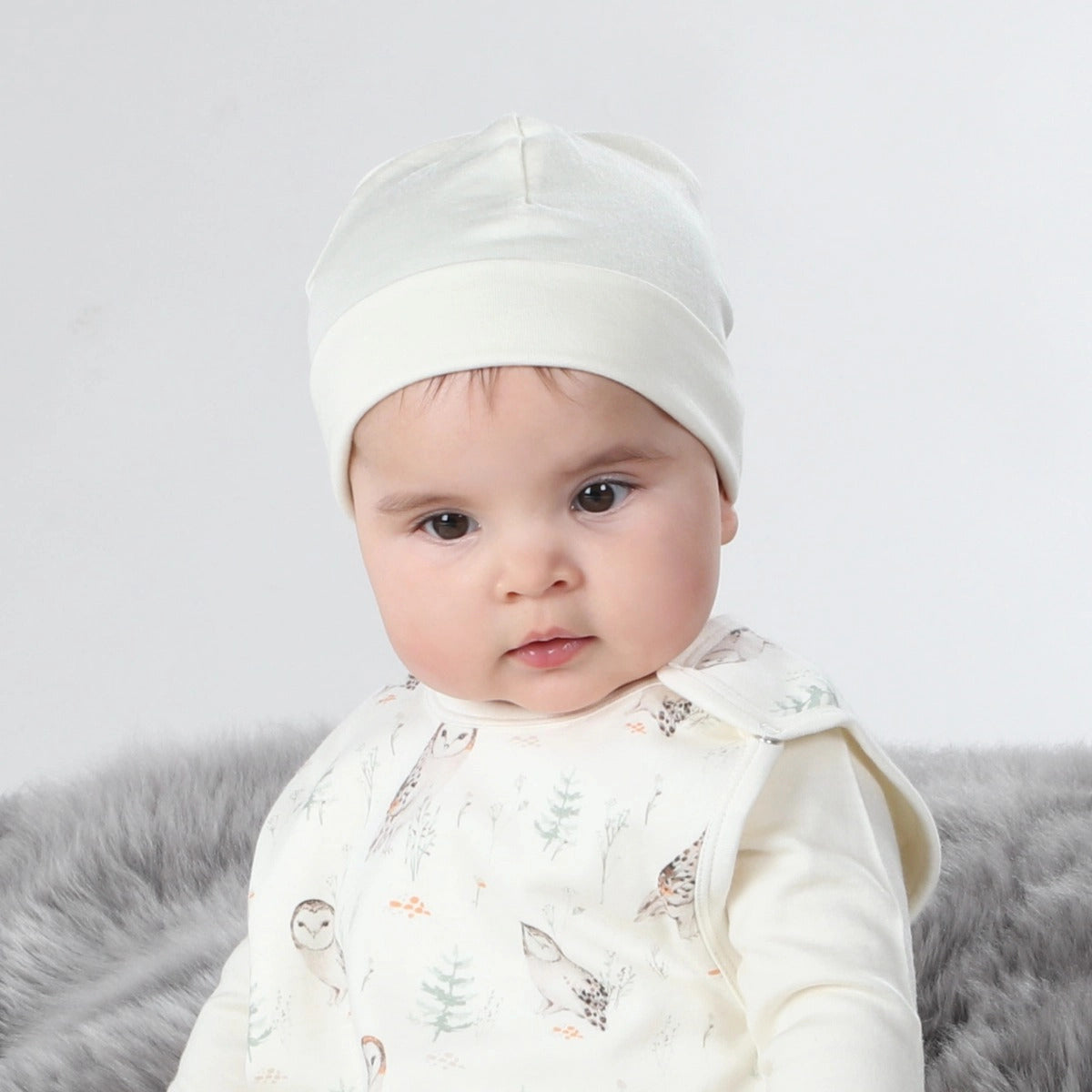 Little Bee Merino Beanie - Cream