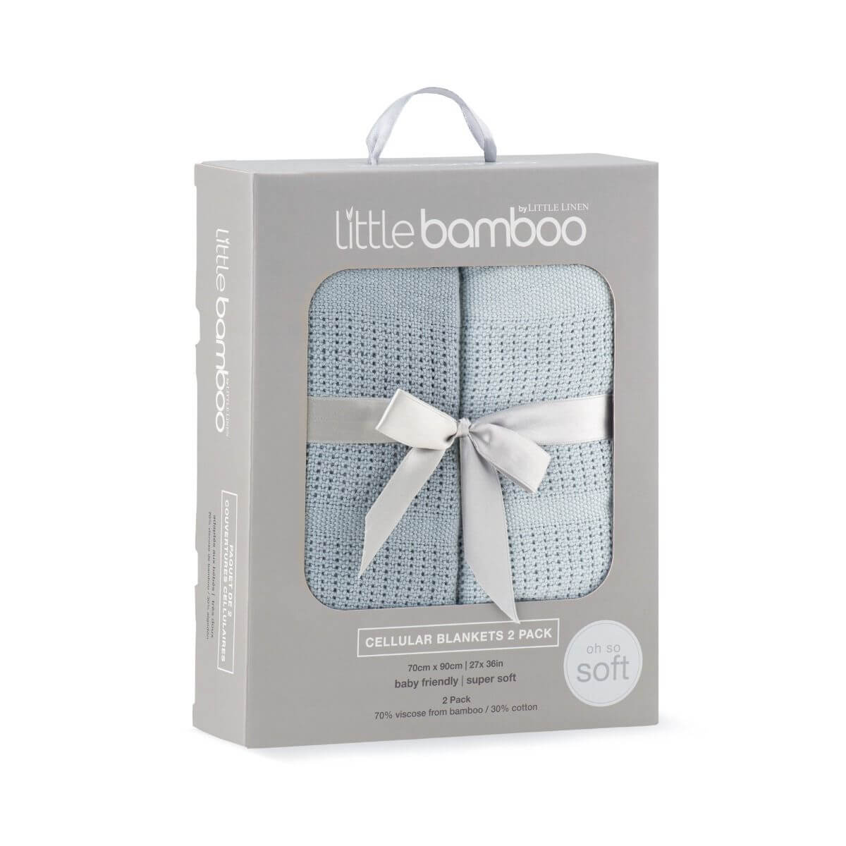 Little Bamboo Cellular Blanket 2Pk