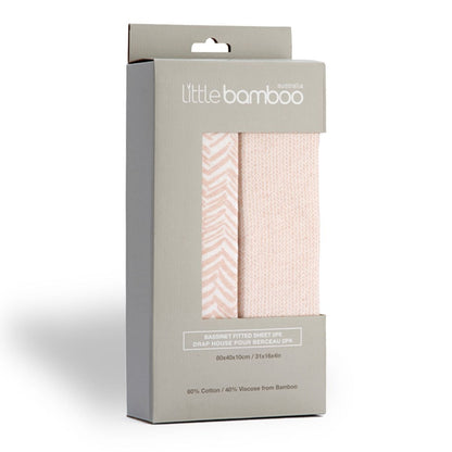 Little Bamboo Jersey Fitted Bassinet Sheet 2pk