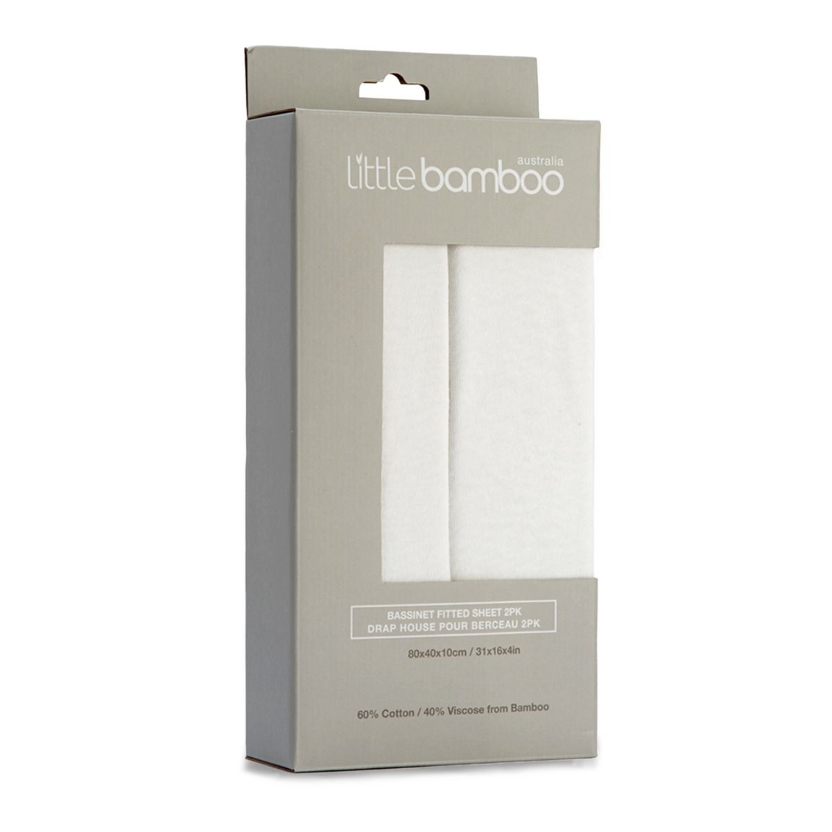 Little Bamboo Jersey Fitted Bassinet Sheet 2pk